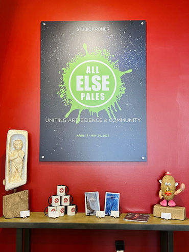 Install photos of the All Else Pales 2 Archive show