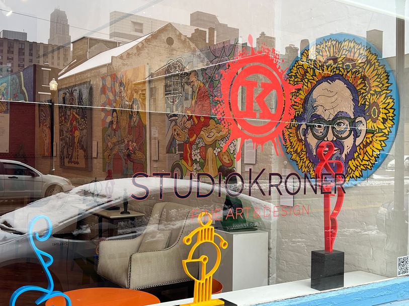 Install photos from the Steve Justice: Oddly Familiar show