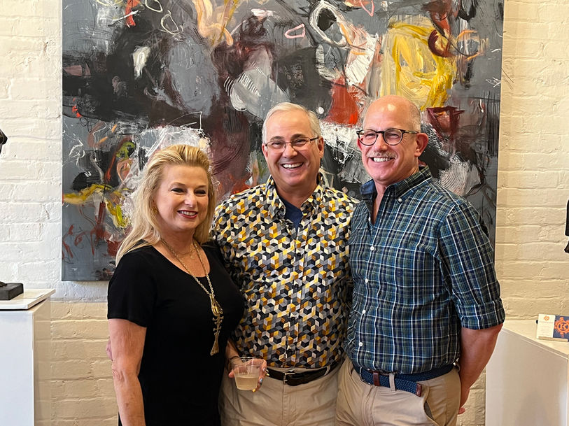 Event photos from the Jolie Harris: Intuitive Abstractions show