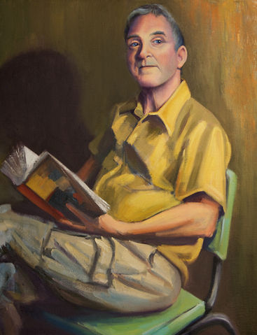 Painting entitled "The Author" by artist Paul Kroner 