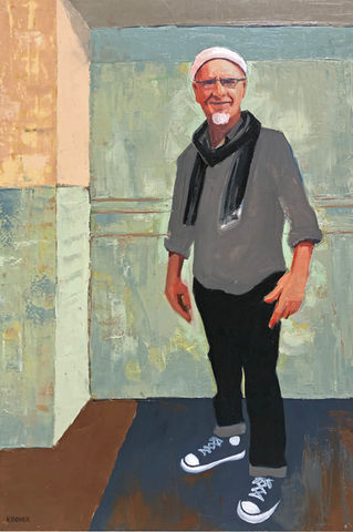 Paul Kroner self portrait
18 x 24" oil on canvas