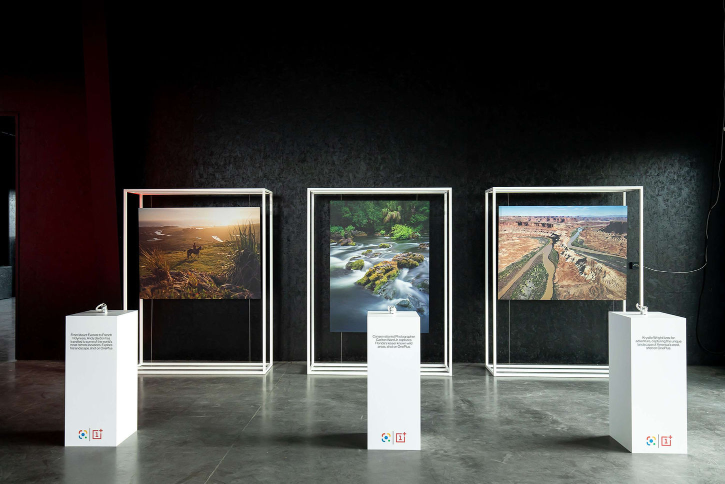 One Plus Phone launch Magazine London, showing the Google partnership
