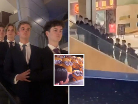 Hilarious viral trend showing suited lads at cinemas emerges on TikTok