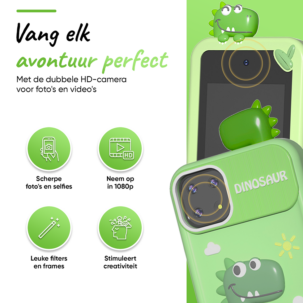 Thumbnail: BP® Speelgoed Telefoon Groen - Kindertelefoon - Kindercamera