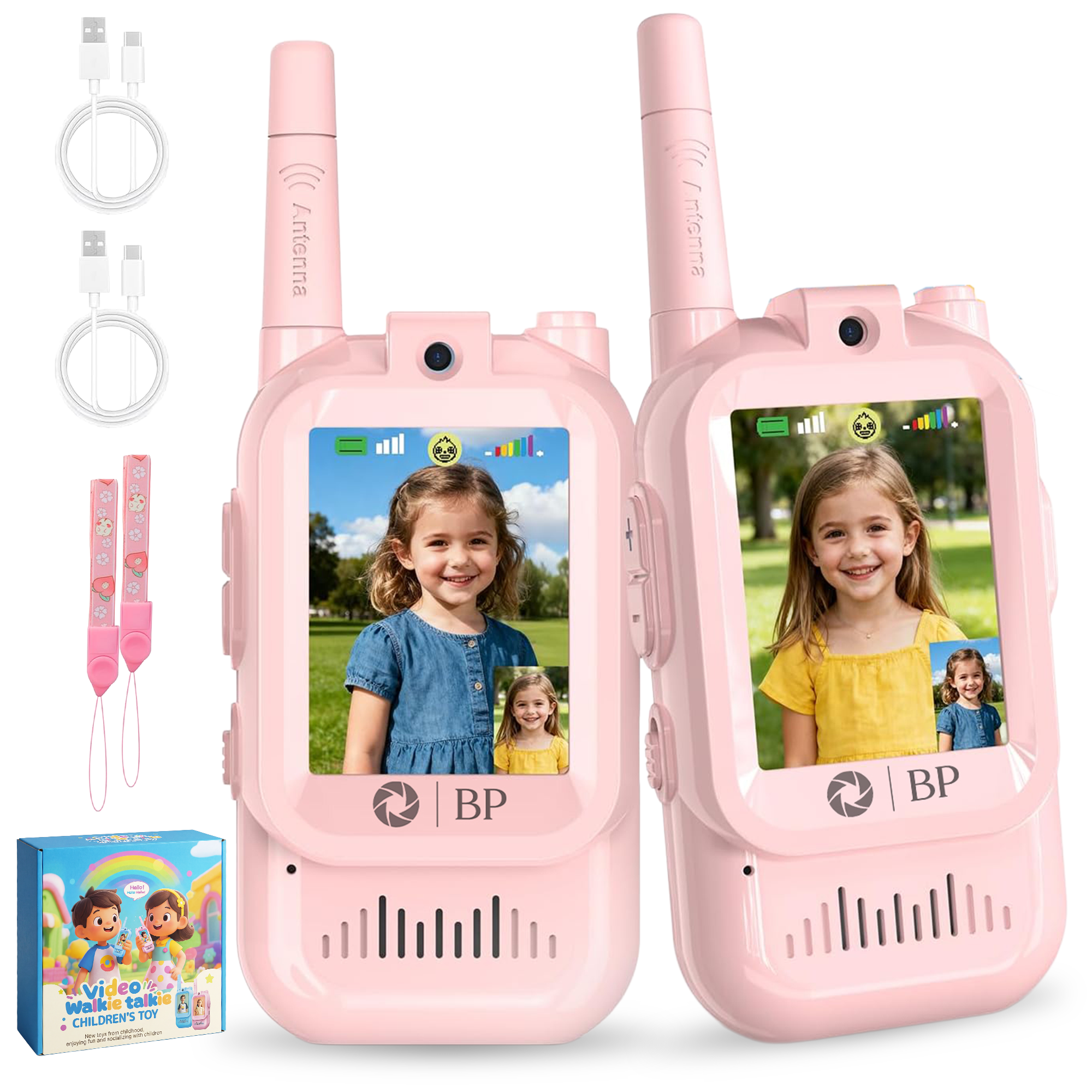 BP® Walkie Talkie voor Kinderen - Roze - Video Walkie Talkie met Camera