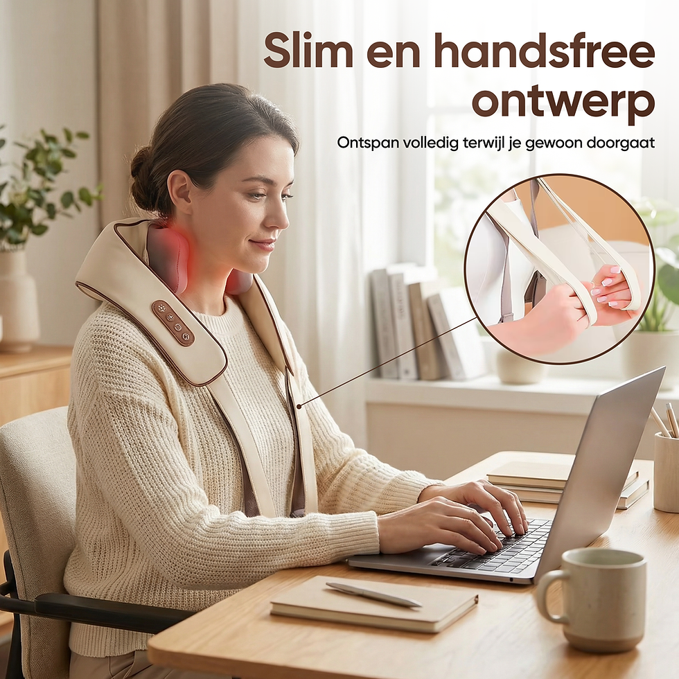 Thumbnail: BP® Nekmassage Apparaat - Massagekussen Draadloos