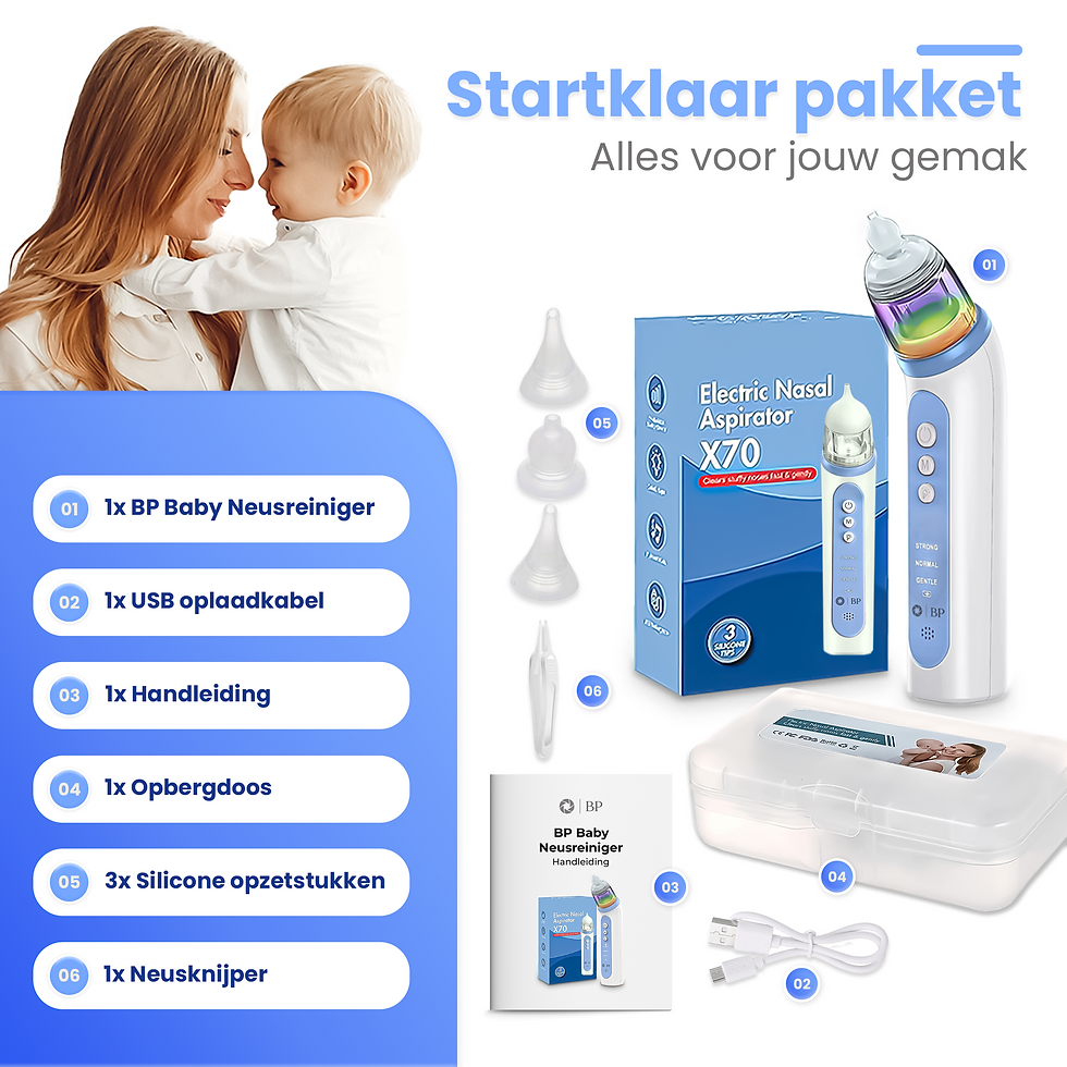 Thumbnail: BP® Baby Neusreiniger - Elektrische Neusreiniger Baby -Snoetenpoetser
