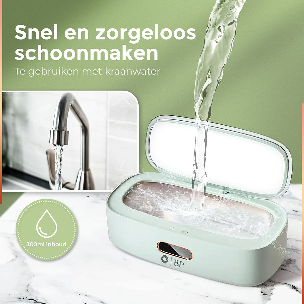 Thumbnail: BP Ultrasoon reiniger pro  - Reinigingsapparaat voor Sieraden en Brillen