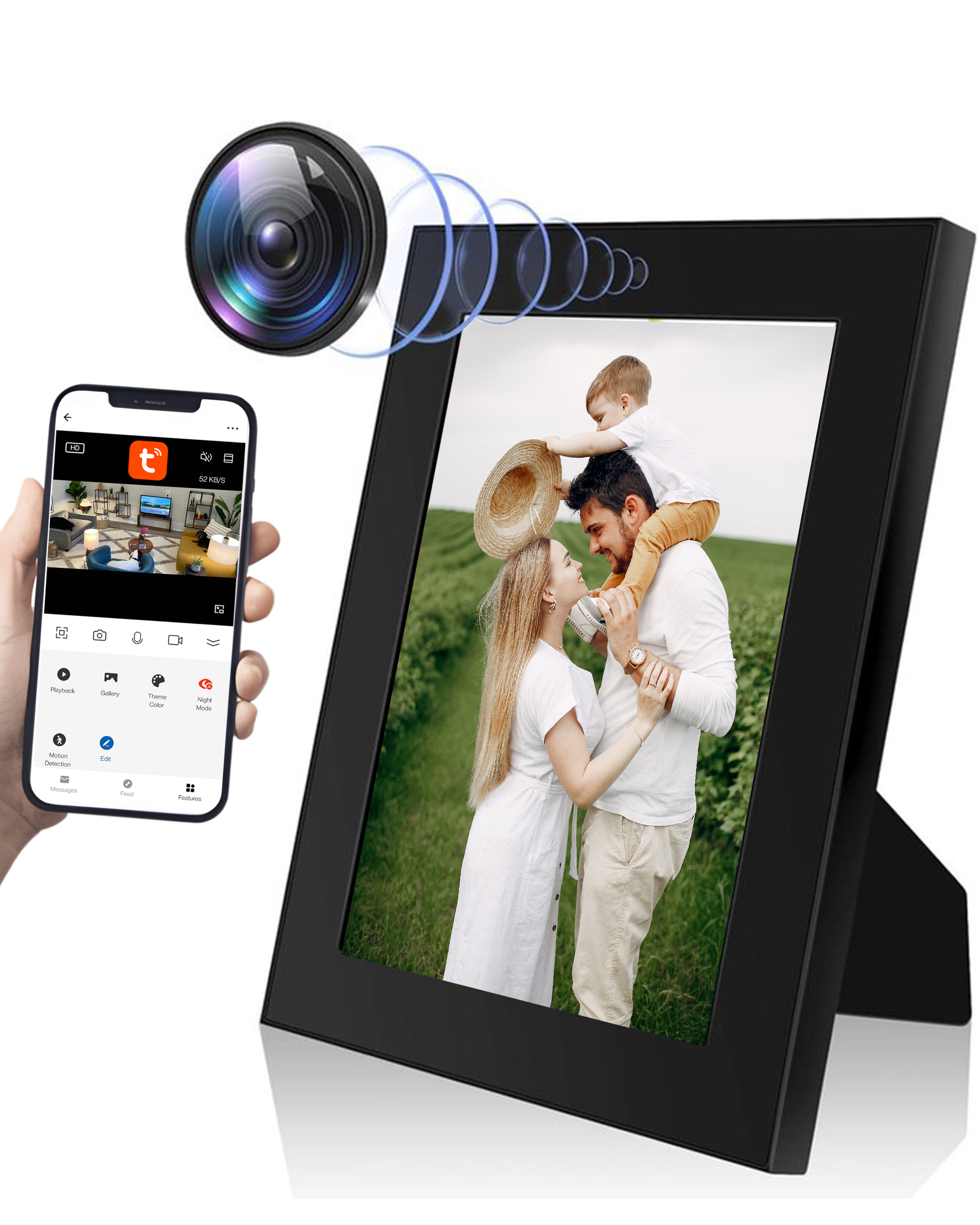 BP® Spy Camera Fotolijst - Verborgen Camera - Spycam met app