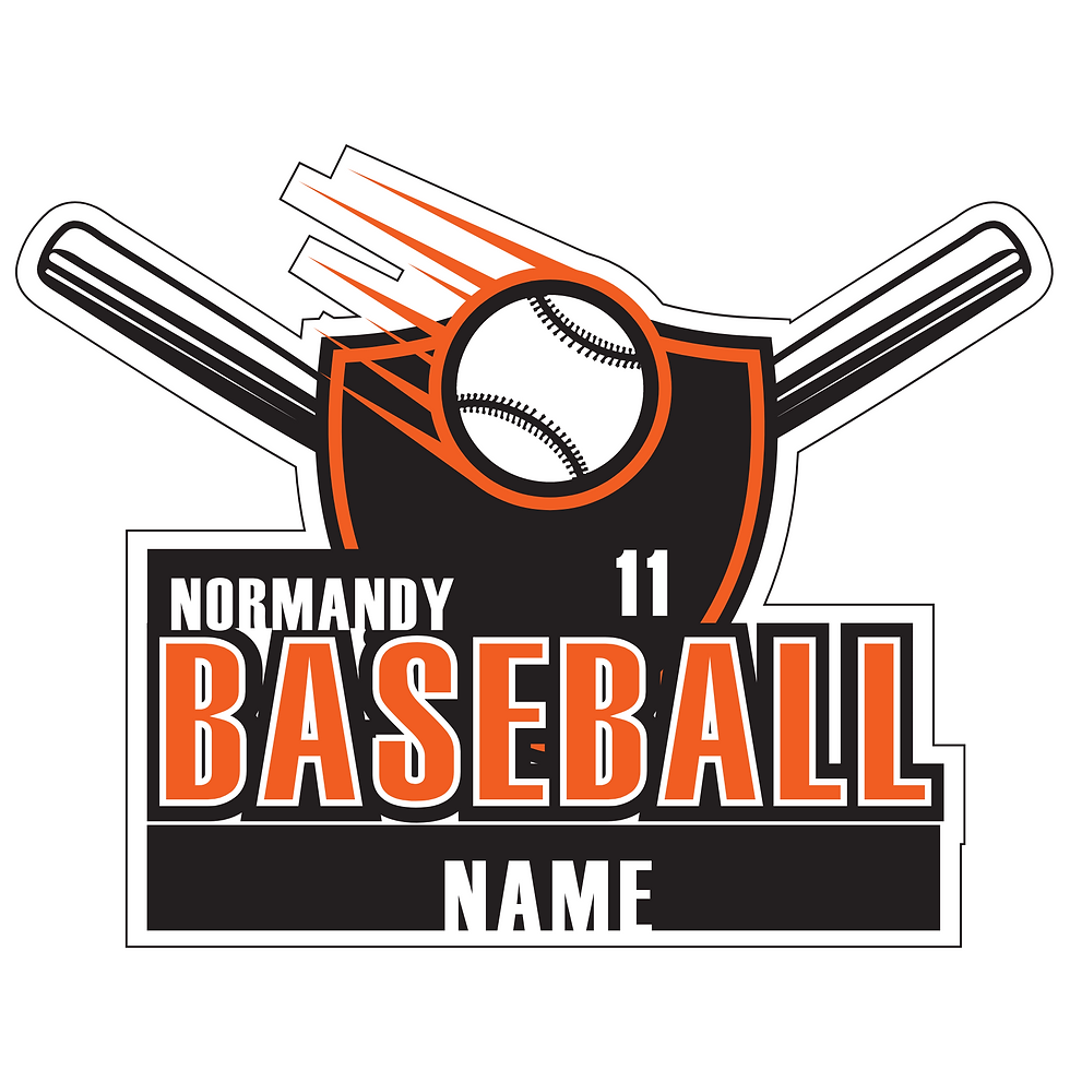 Normandy Baseball Decal