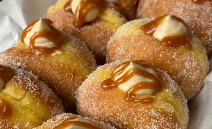 Pumpkin Caramel Doughnuts