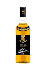 MISAKA AGED 12 YEARS MIZUNARA CASK WHISKY BOTTLE