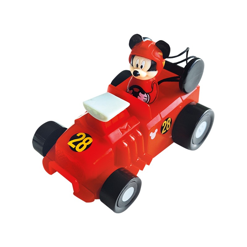 Markenspielzeug Beispiel: "Mickey Mouse Racer Spielzeugauto + Figur"