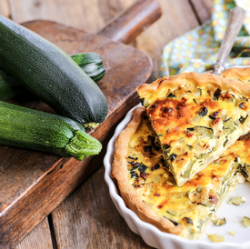 Zucchini and Feta Tart