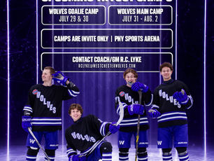 Wolves Set for Back-to-Back Summer Camps with Goalie Camp and NCDC Main Camp