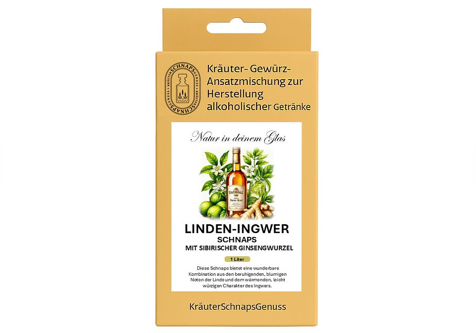 Linden-Ingwer-Schnaps  selber machen | Ansatzmischung