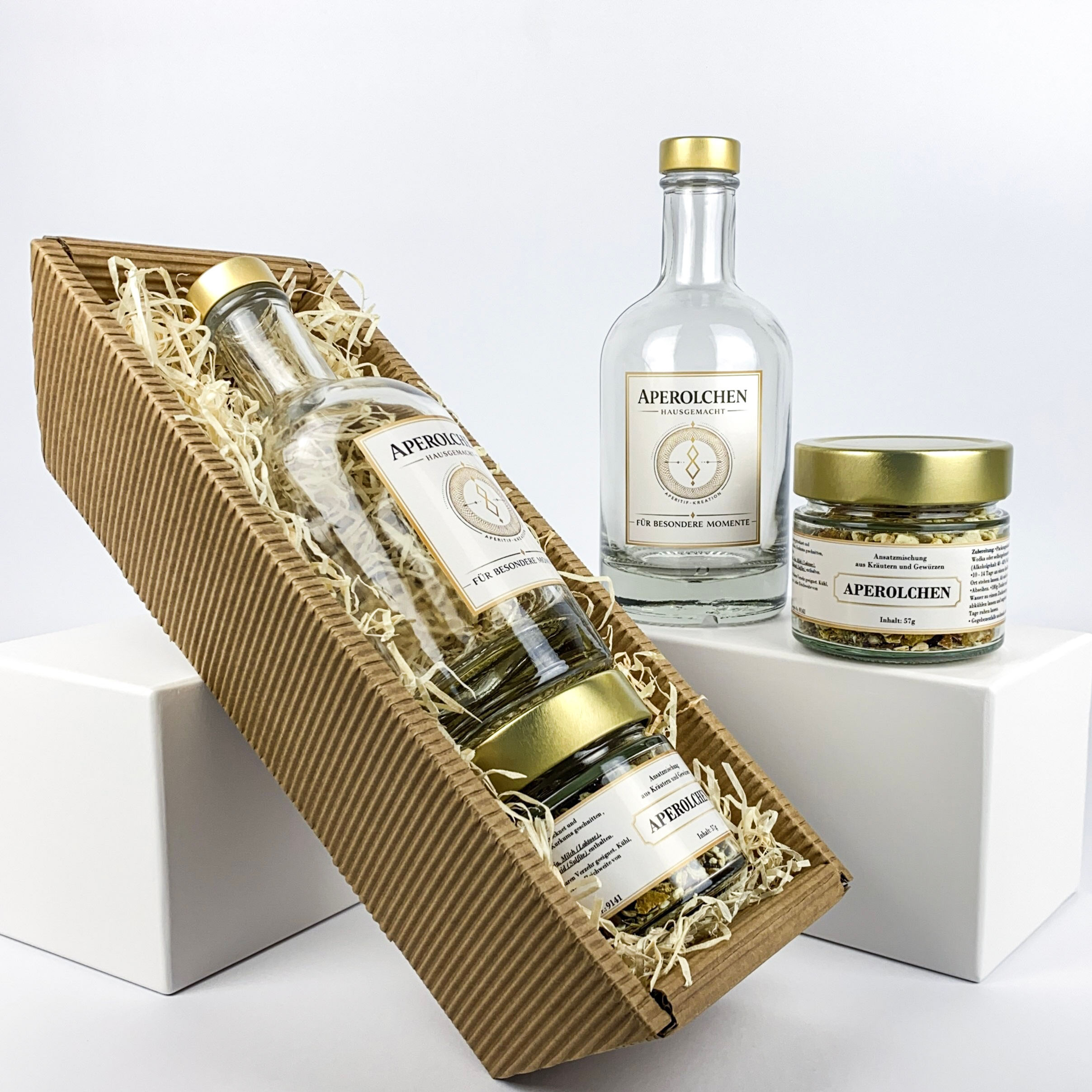 Geschenk-Set zum Likör selber machen – Aperolchen