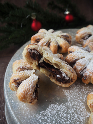 Vegaaniset nutella-joulutortut