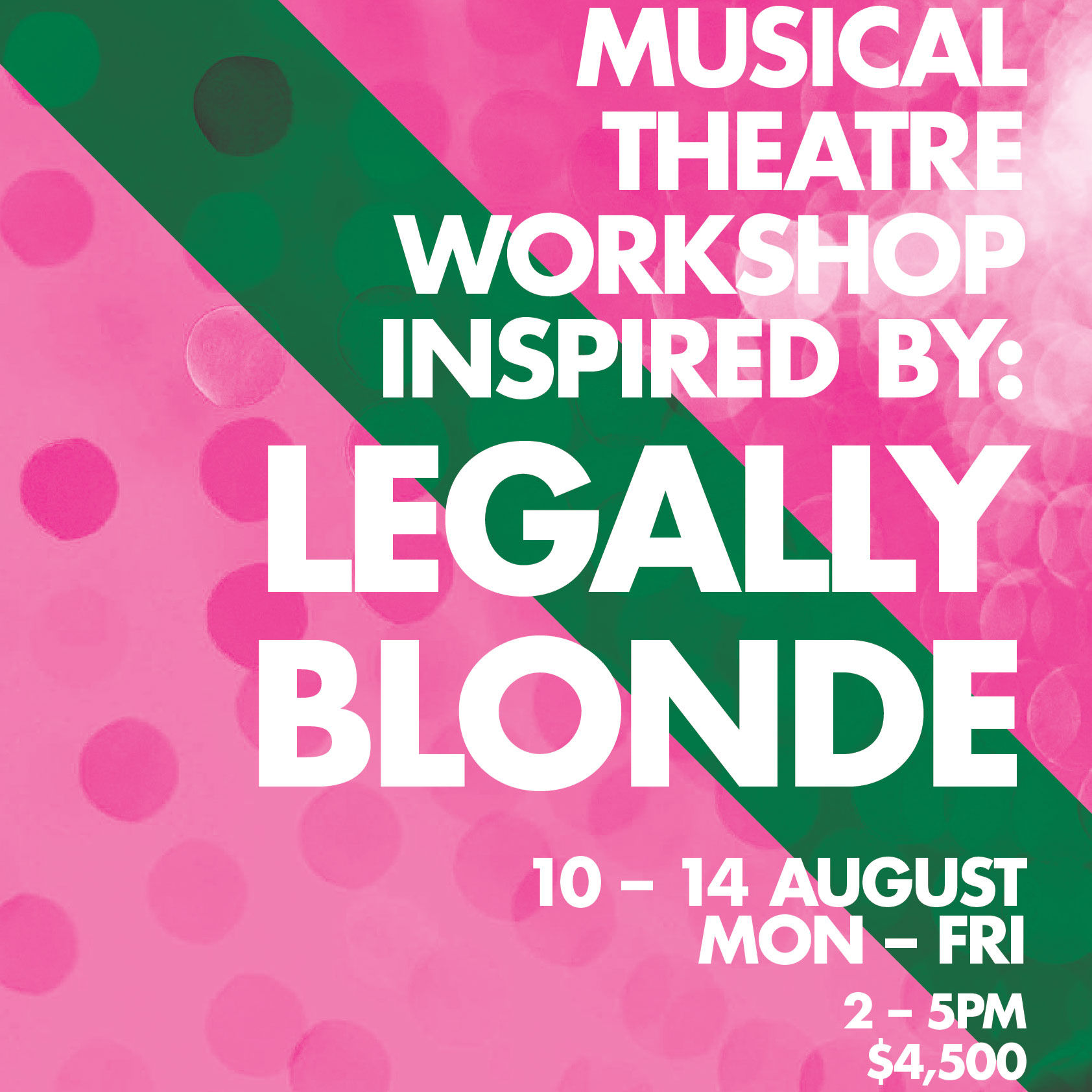 Musical Theatre Workshop Inspired by: Legally Blonde (10 - 21 years)