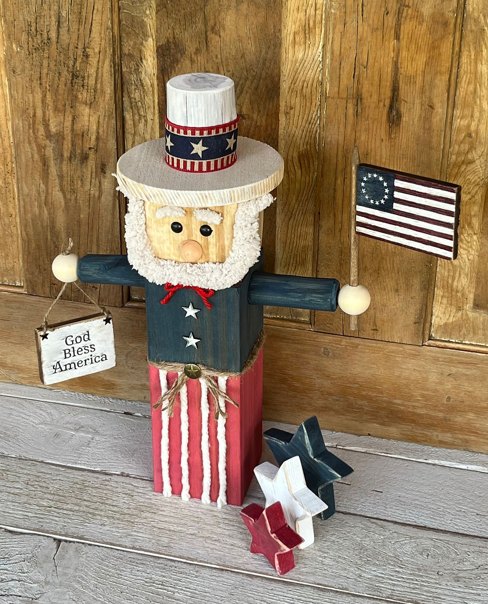 Thumbnail: Rustic Americana Uncle Sam (Reversible Sign)