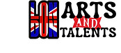 London Arts and Talents logo with UK flag design — creative community for artists, writers and musicians