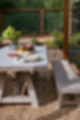 Backyard renovation bocce court dining alfresco cedar pergola