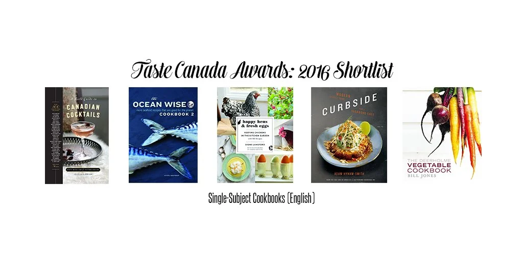 Taste Canada Awards 2016 Shortlist: all five covers