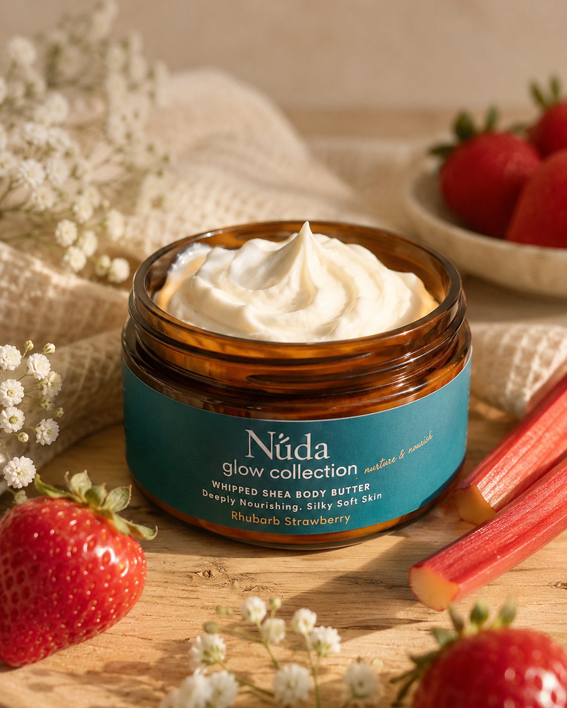 Glow Collection – Rhubarb Strawberry Whipped Shea Body Butter