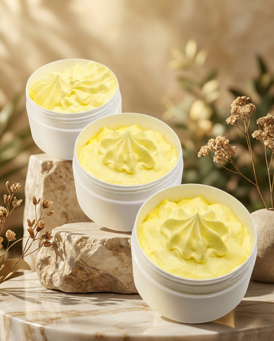 Thumbnail: Whipped body butter/shea soufle Rhubarb & Carrot extract