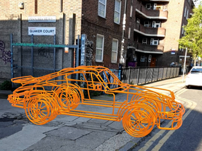 Full-Size Wireframe Super Cars Going Viral in UK