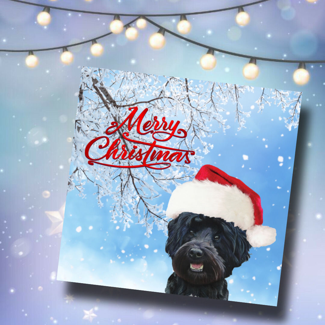 Tibetan Terrier Christmas card