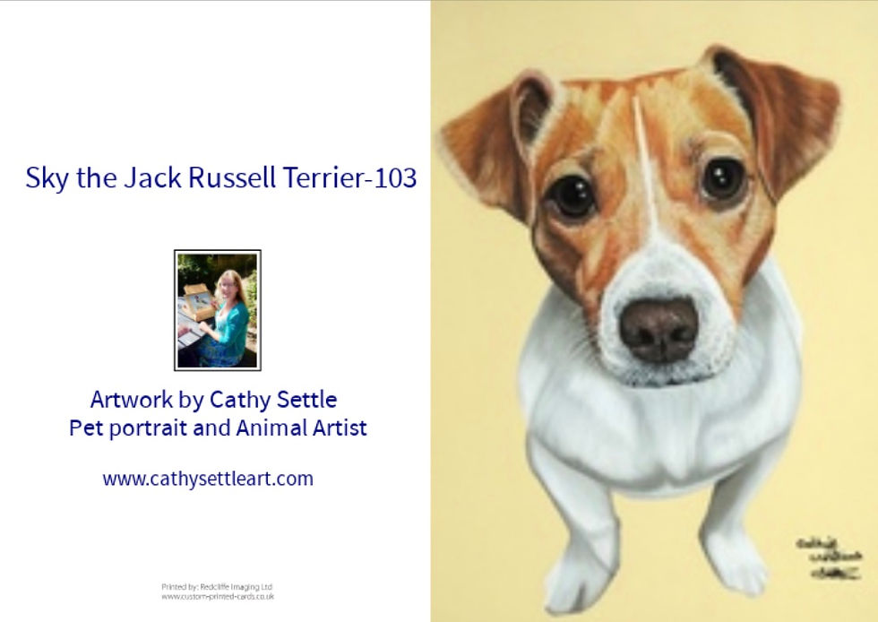 Thumbnail: Jack Russell Terrier greetings card