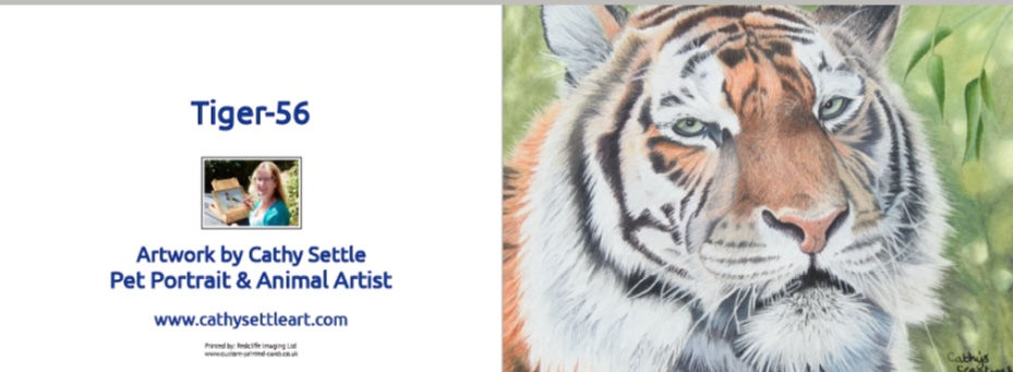 Thumbnail: Tiger greetings card