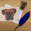 Thumbnail: Poppy the Boxer dog greetings card.