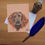Thumbnail: Gypsy the Irish Setter greetings card.