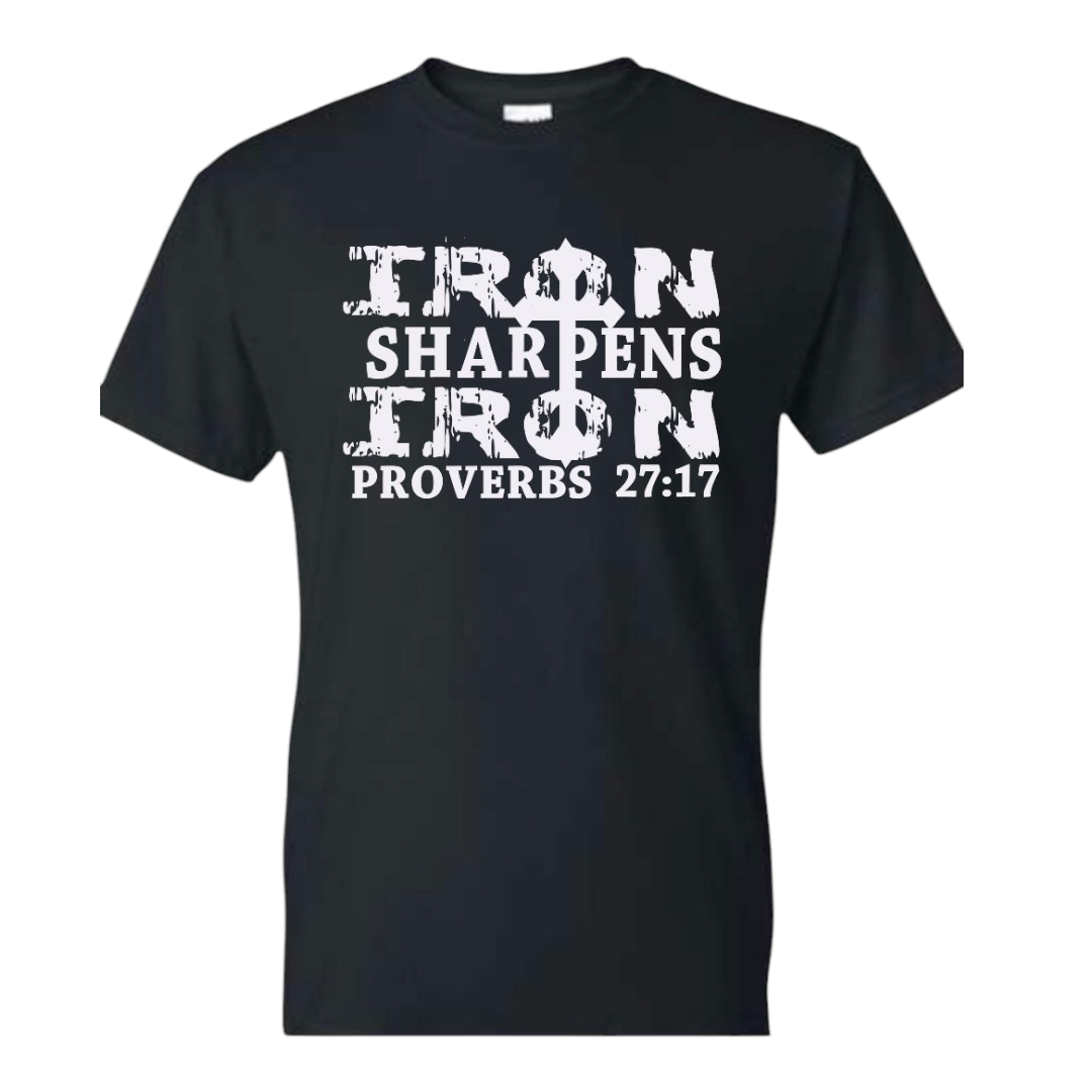 Black Iron Sharpens Iron Short Sleeve Shirt
