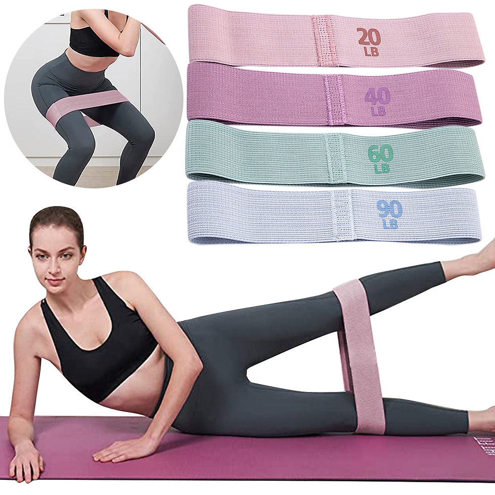 Miniatura: Hip Resistance Bands Anti-Slip Stretch Fitness Strips Portable Glute Thigh Elast