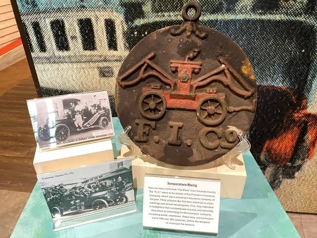an antique firemark