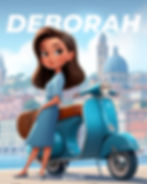 Miniatura: Donna con la vespa