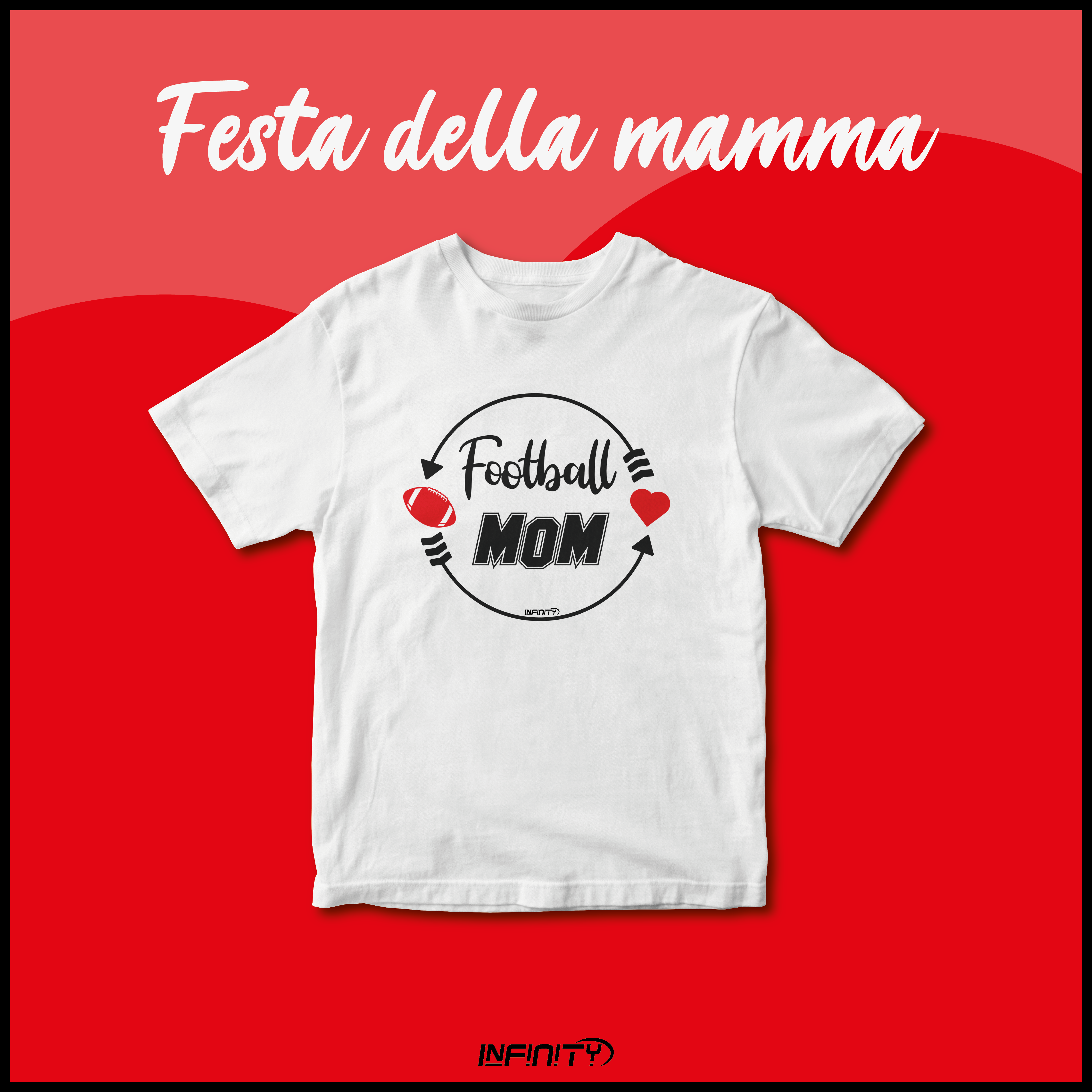 T-shirt de maman de football