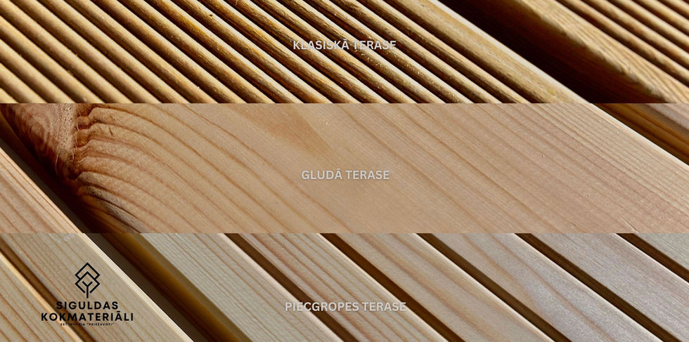 Termokoka virsmas tuvplāns ar izteiktu koksnes tekstūru
Close-up of thermo wood surface with natural grain texture