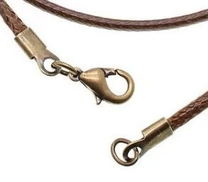 Thumbnail: Hand Cut + Stained Wood Pentacle Pendant + Cord Necklace