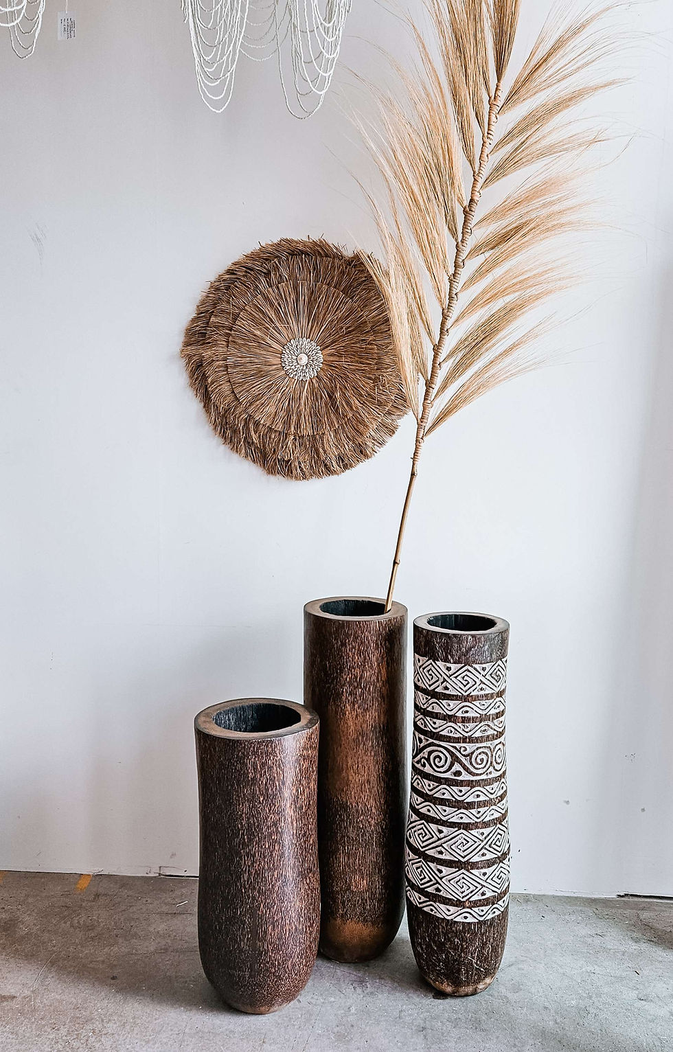 Thumbnail: Coco Palm Brown natural vase