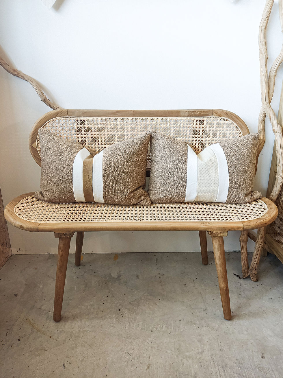 Thumbnail: The Dune Stripe Bouclé Cushion