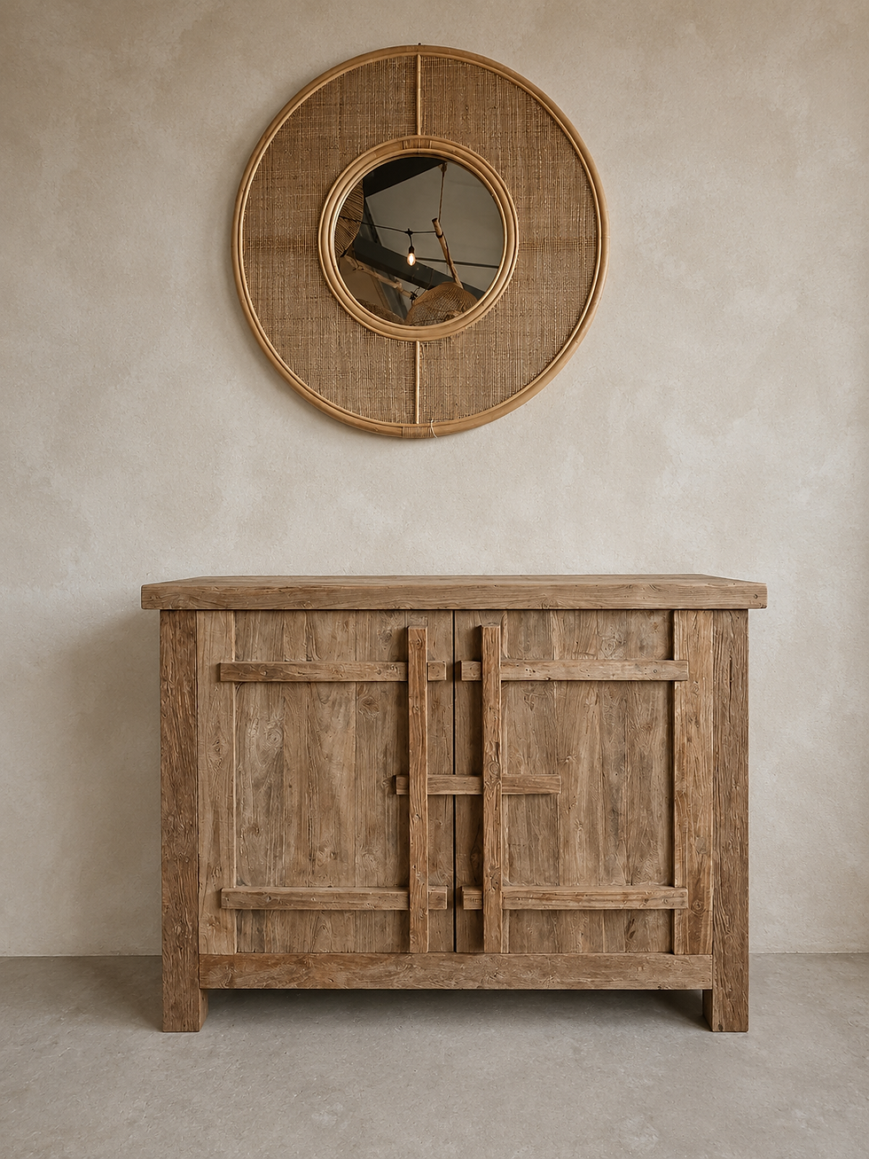 reclaimed teak rustic console table 7th element ireland from Bali