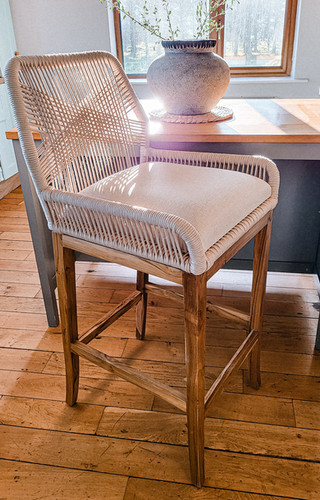 LUCA Sand Woven Counter Stool 7thelement
