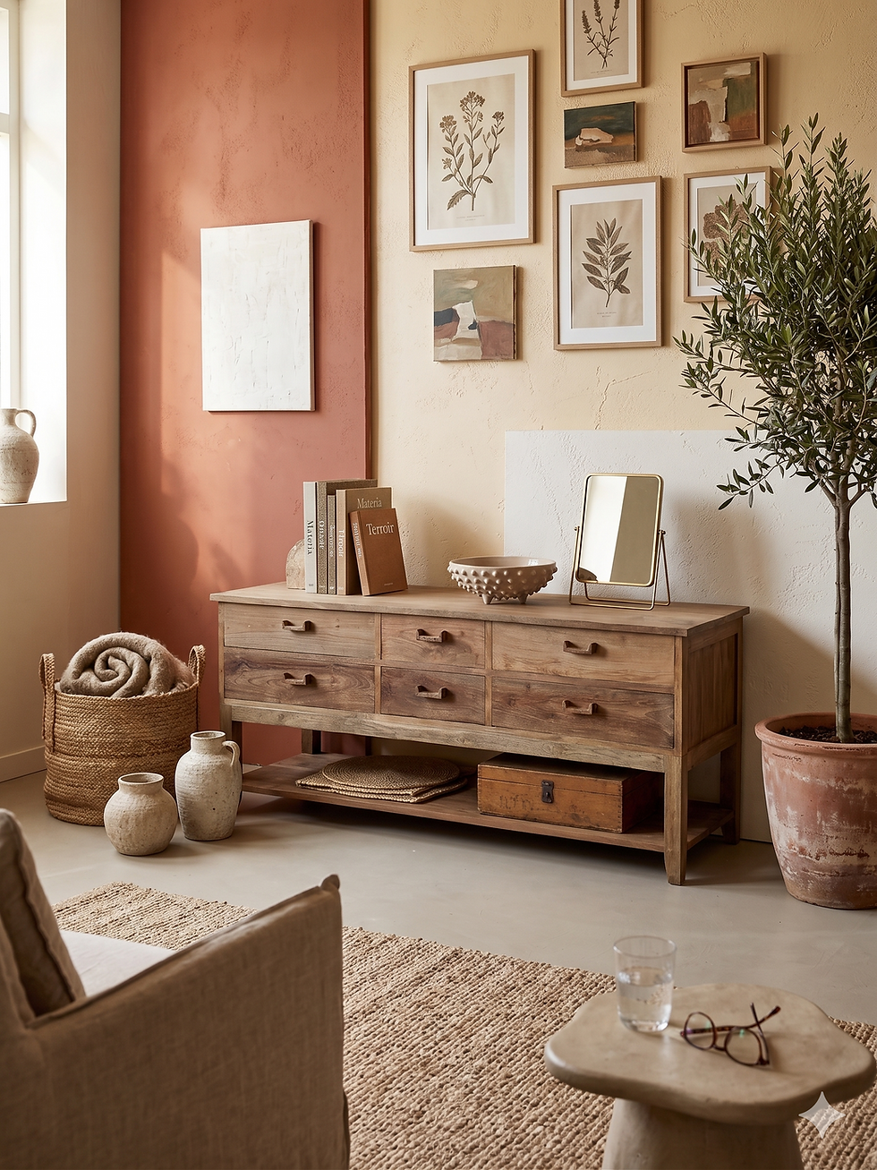 Thumbnail: Arunika Reclaimed Teak Console Bathroom unit 7th Element Ireland