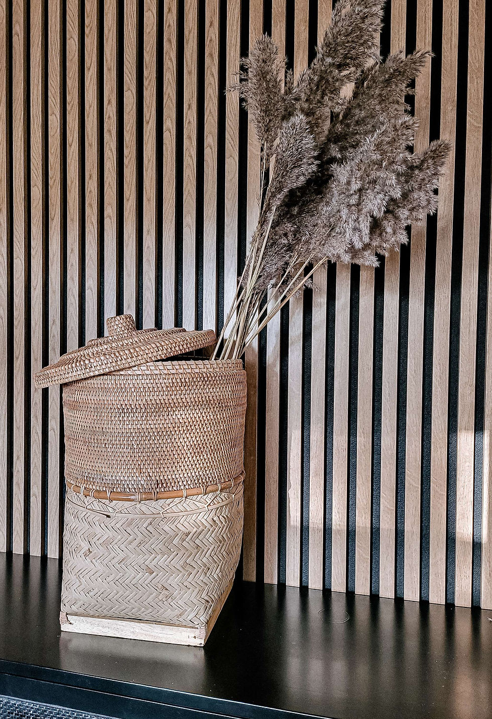 Thumbnail: Suma Bamboo and Rattan basket with Lid