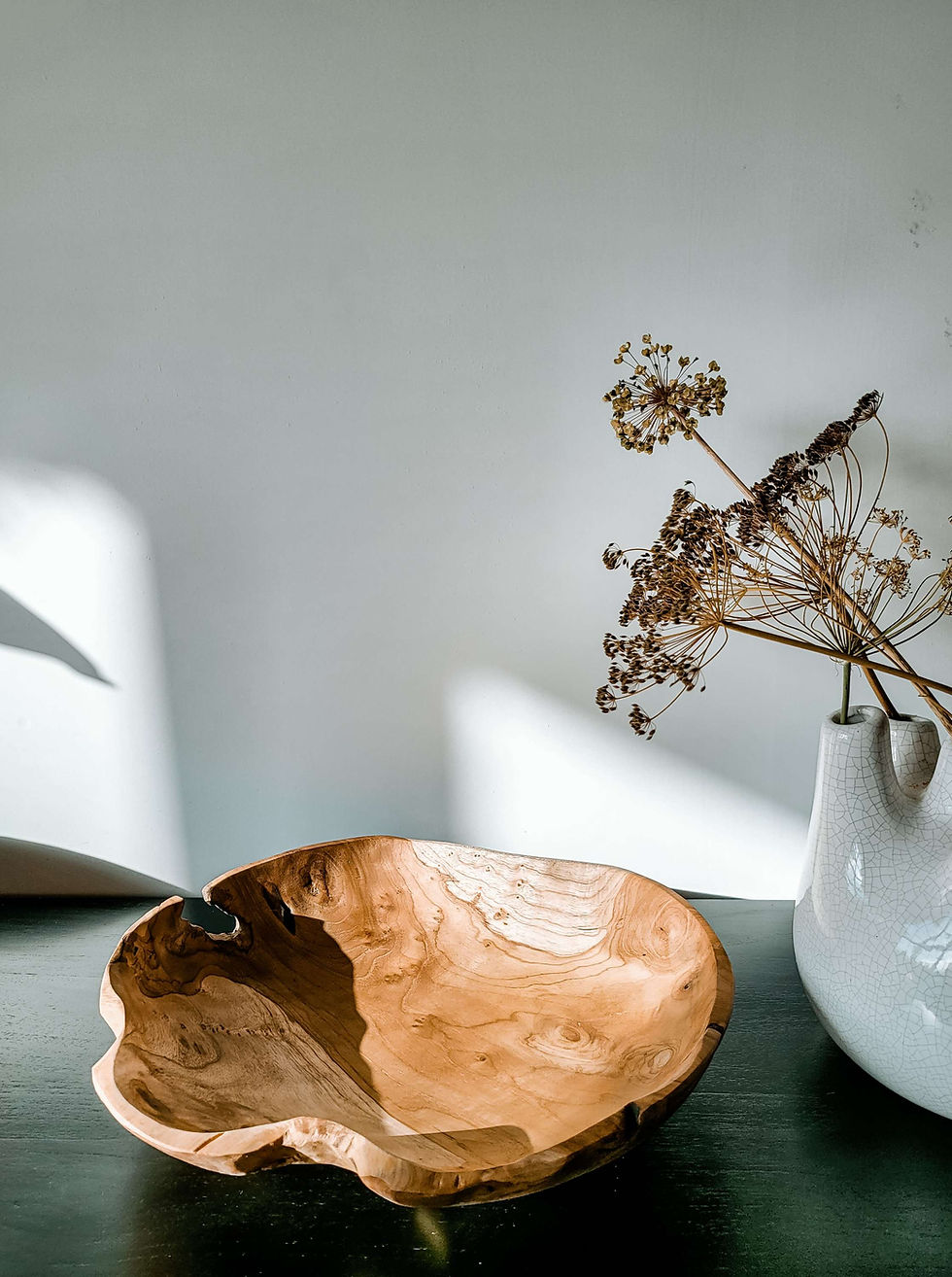 Thumbnail: Teak fruit bowl