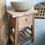 Thumbnail: Reclaimed teakwood bathroom small guest bathroom vanity unit Ireland Dublin by 7th Element delivery nationwide